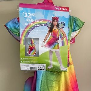 Rainbow kittycorn costume